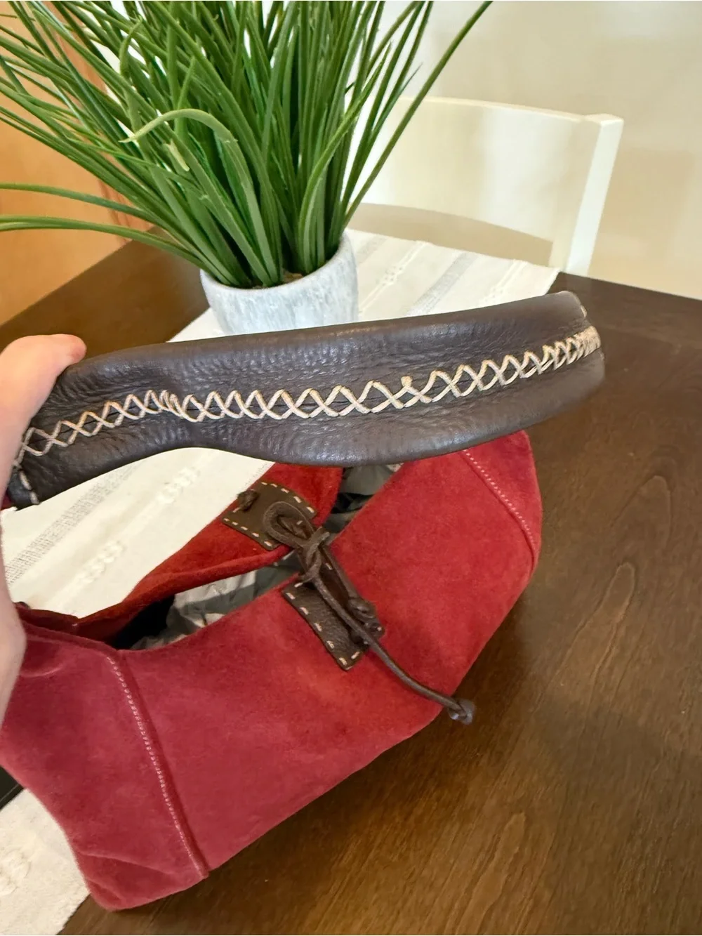 Dooney & Bourke Made in Italy Suede Hobo
